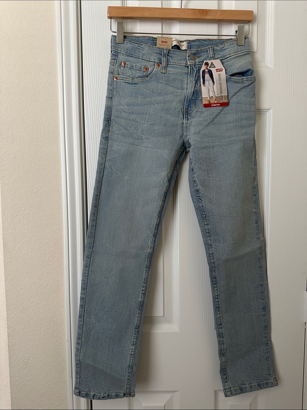 Levi's Light Blue Stretch 502 Regular Taper Jeans
